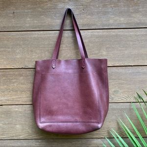Madewell Medium Transport Leather Tote Bag